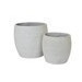 Maceta terrazo en color blanco 17.75 x 17.75 x 16.50"