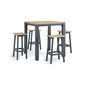 Mesa de bar de exterior Elba 4 personas 40x40"