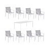 Mesa de comedor de exterior concept 8 personas 83X36"