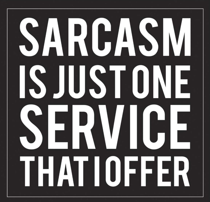 Servilleta de Papel Sarcasm Is Just One Service, 20 unidades