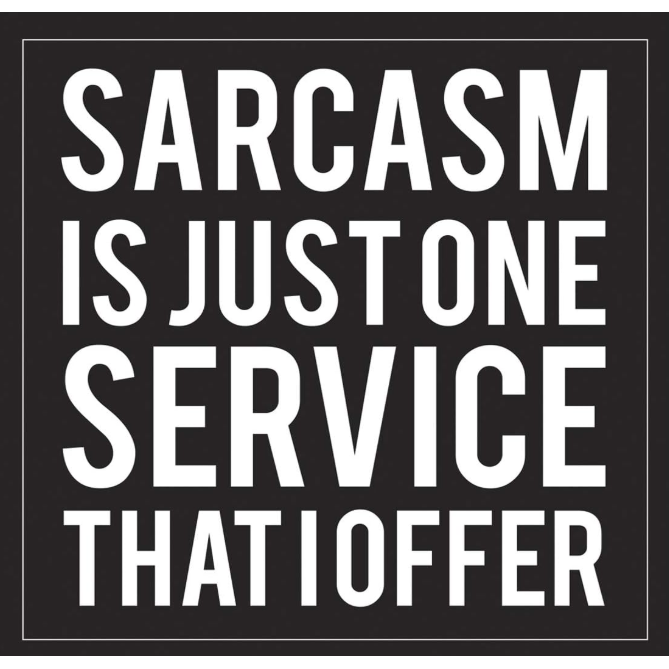 Servilleta de Papel Sarcasm Is Just One Service, 20 unidades