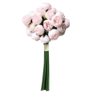 Ramo de peonia blanca 16"