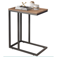 Mesa auxiliar color marron 31 x 49 x 63 cms