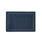 Set de 4 inviduales rectangular de lino azul negro de 13x19