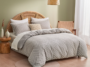 Set de Duvet Capitoné, Queen Gris