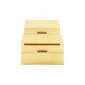 Caja decorativa de madera pequeña en color dorado