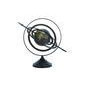 Esfera  armilar de aluminio negro 19 x 12 x 17"