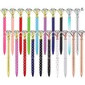 Boligrafo individual de diamante retractil mina extra colores variados