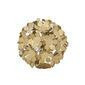Esfera de flores de metal dorado  de 9 x 9"