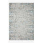 Alfombra de corredor  colección drift diseño abstracto tono gris y blanco 0.60 x 1.00 mts de poliester