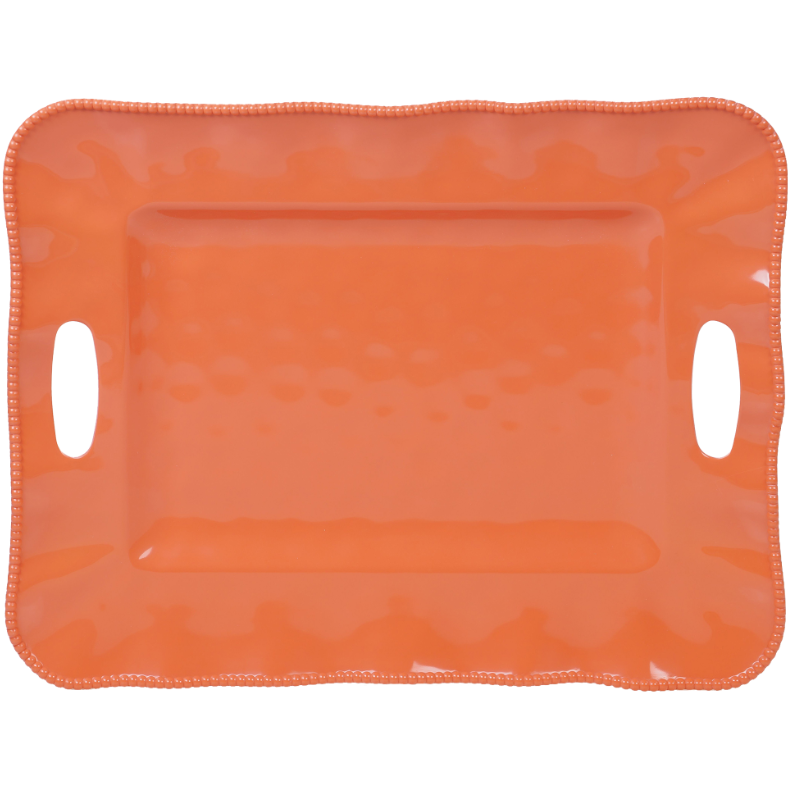 Bandeja Rectangular Perlette Color Coral