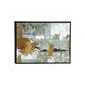 Cuadro decorativo abstracto en tono gris y dorado 48 x 2 x 36"