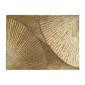 Cuadro de madera tallada en forma geometrica dorada 48" x 1" x 36"