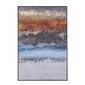 Cuadro decorativo abstracto con lienzo multicolor 32" x 2" x 47"
