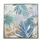 Cuadro decorativo tropical con marco dorado 32" x 1" x 32"