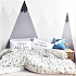 Duvet tamaño  queen fondo blanco con lineas negras formando rombos