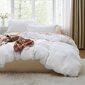 Set de  duvet Queen blanco 3 piezas  de 90 x 90 pulgadas