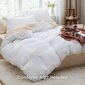 Set de duvet King blanco 3 piezas  de 104 x 90 pulgadas