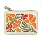 Monedero beige de amapolas 5 x 3.5"