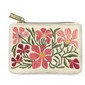 Monedero beige de camelias 5 x 3.5"