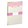 Block de notas doradas flores borde superior 4 x 6″