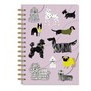 Cuaderno de notas espiral perros de 6.75 x 8.5"
