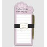 Libreta de apuntes de huellitas rosadas 4 x 8"
