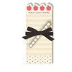 Libreta de apuntes diseño manzana con pluma 4 x 8"