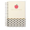 Cuaderno de notas espiral  manzanas 6.5 x 8.5"