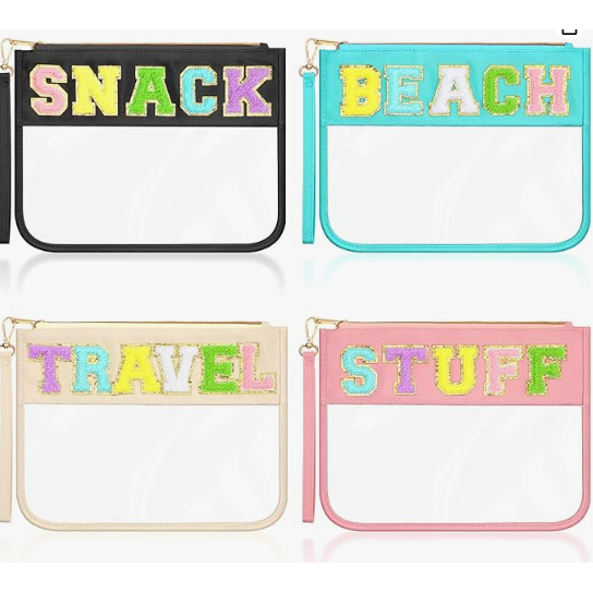 Bolsa para accesorios diseño variado transparente