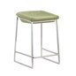 Counter acero inoxidable asiento verde 16" x 18" x 26"
