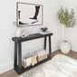 Consola de madera en negro 46.25 x 12 x 32"