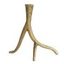 Candelabro diseño de rama dorada 9″
