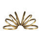 Adorno de metal slinky dorado de 11"