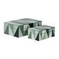 Caja decorativa diseño triangulos 8"