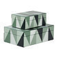 Caja decorativa diseño triangulos 11"