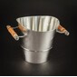 Enfriador de Vino en Metal con Asas de Madera