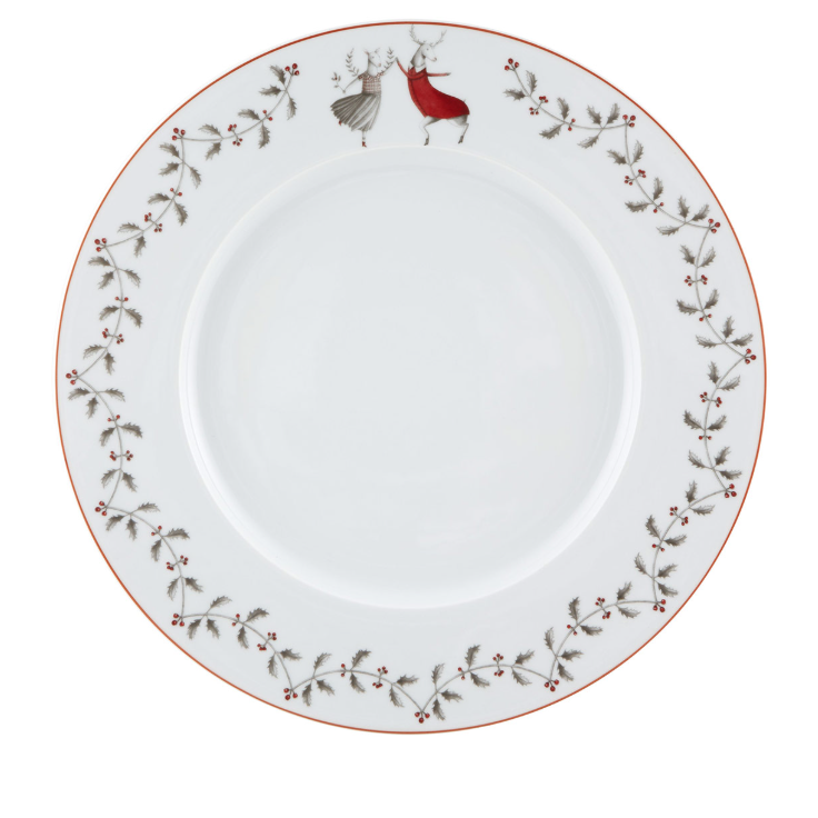 Plato Principal Vajilla de Porcelana, Noel