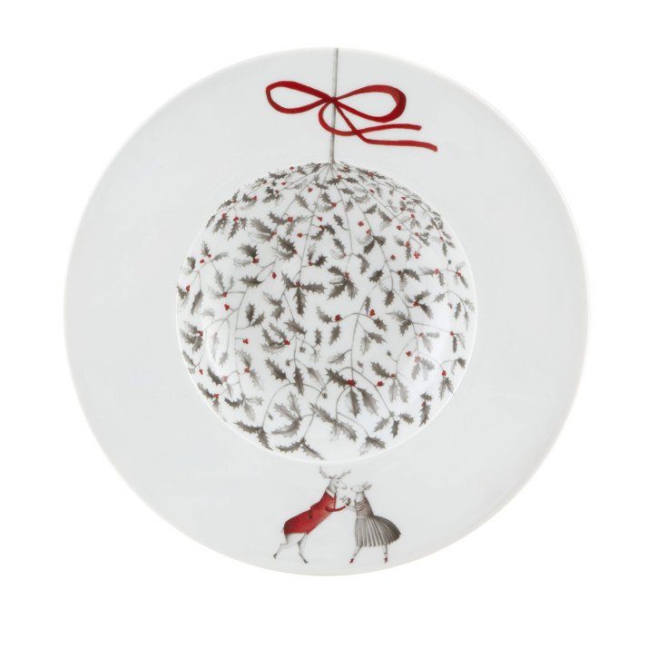 Plato para Sopa de Porcelana, Noel