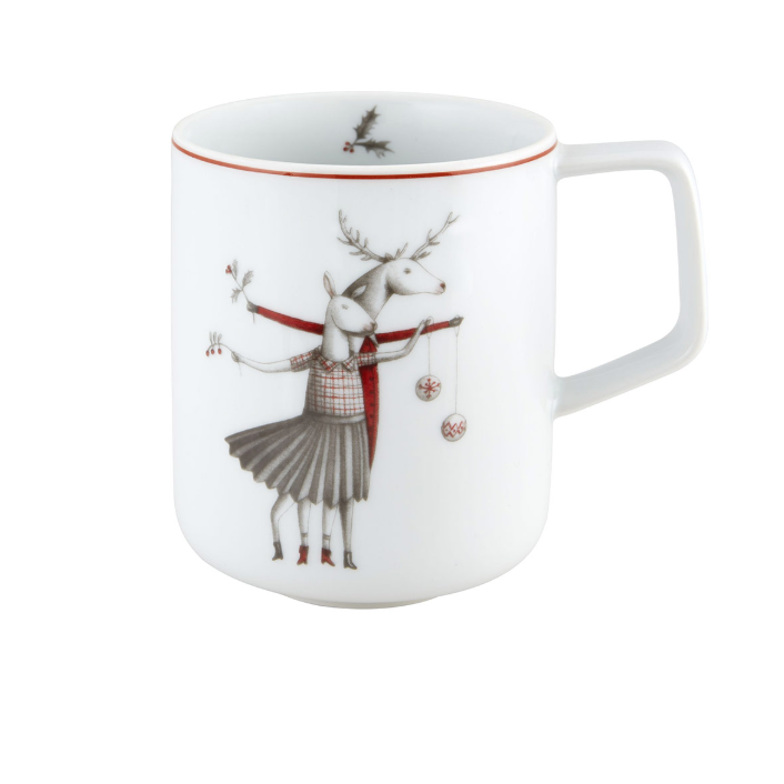 Taza para Café de Porcelana, Noel