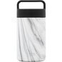 Contenedor  de comida de acero inoxidable blanco marmol 16 oz