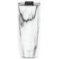 Taza voyager blanco marmol tapa transparente 20 oz