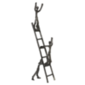 Escultura escalera de aluminio 24"