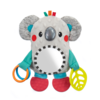 Juguete de koala con espejo en medio gris con detalles muticolores para bebe