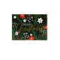 Etiquetas de regalo negra merry christmas 3.75 x 2.75″