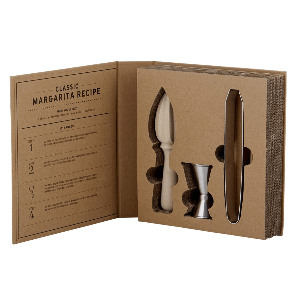 Set de Exprimidor y Pinzas en Acero Inoxidable