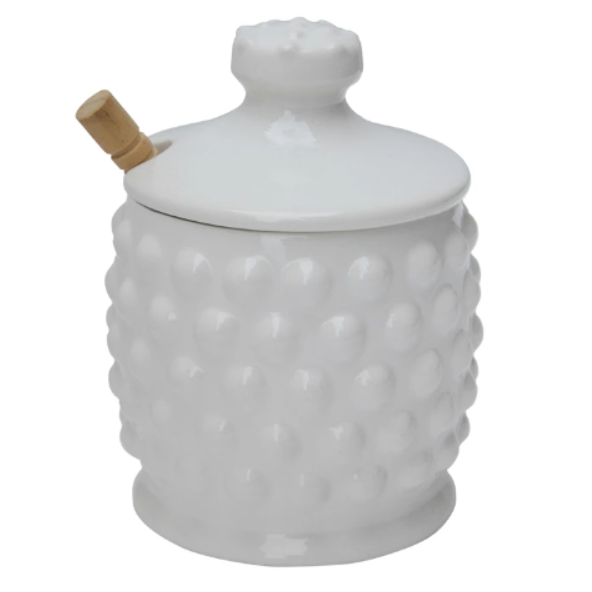 Tarro de miel en Cerámica con Cucharón