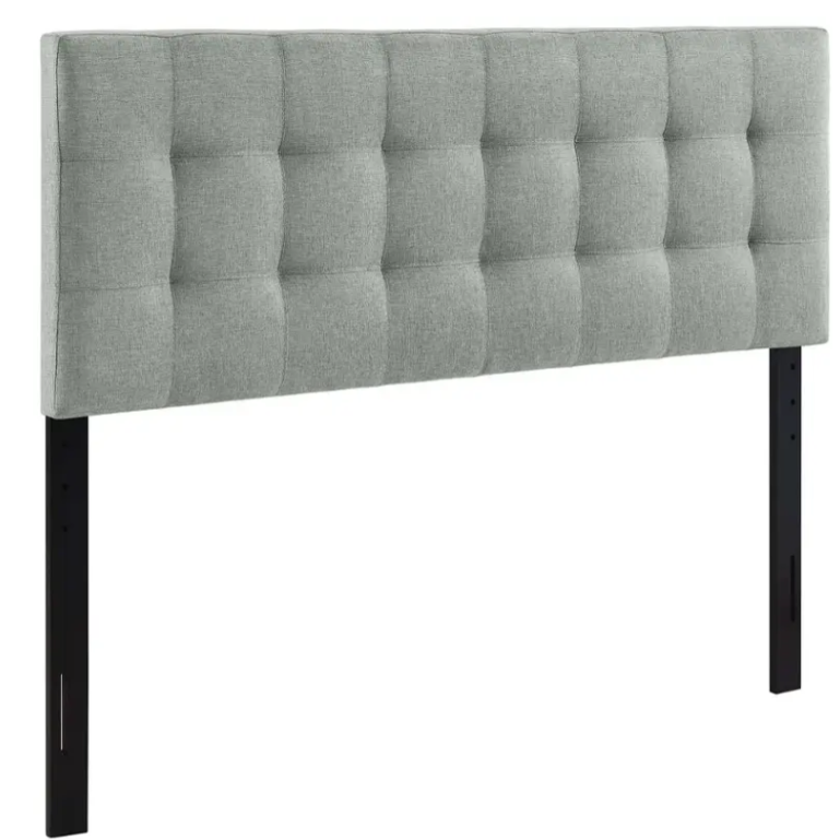 Respaldo Emely Full Con Botones Color Gris