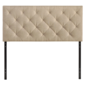 Respaldo de cama theodore twin  beige diseño triangular