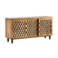 Bufetera espejo de panal madera de mango 69x16x33"